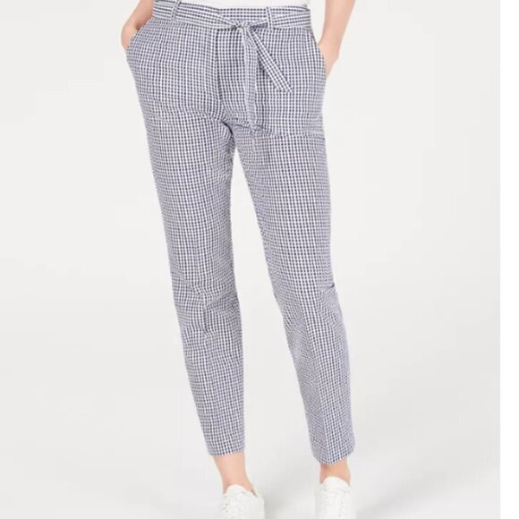 nine west harbor light pants with belt - Picture 1 of 7